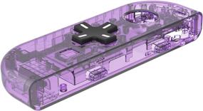 img 1 attached to BASSTOP Joycon D-Pad Replacement Shell Case - Translucent NS Joycon 🎮 Handheld Controller Housing for Nintendo Switch (Atomic Purple) - DIY, No Electronics