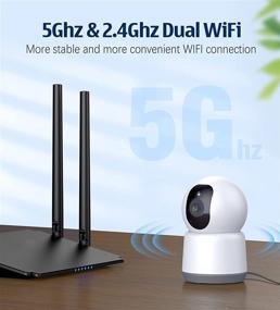 img 2 attached to 📷 Advanced 5Ghz/2.4Ghz Dual WiFi Dog Camera - Lametuty 2K Baby Monitor Camera with Phone App, Night Vision, and Motion Detection for Enhanced Home Security, Pet Monitoring, Elder Care, and more!