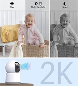 img 3 attached to 📷 Advanced 5Ghz/2.4Ghz Dual WiFi Dog Camera - Lametuty 2K Baby Monitor Camera with Phone App, Night Vision, and Motion Detection for Enhanced Home Security, Pet Monitoring, Elder Care, and more!