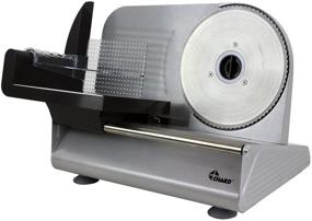 img 3 attached to Chard FSOP-150 Aluminum Electric Food Slicer - 7.5 inch Stainless Steel Blade (Gray) - 150 Watts Power