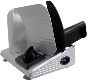 img 1 attached to Chard FSOP-150 Aluminum Electric Food Slicer - 7.5 inch Stainless Steel Blade (Gray) - 150 Watts Power