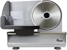 img 4 attached to Chard FSOP-150 Aluminum Electric Food Slicer - 7.5 inch Stainless Steel Blade (Gray) - 150 Watts Power