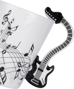 img 3 attached to 🎸 LanHong - 13.5 Ounce Guitar Mug: The Perfect Gift for Guitar Players and Musicians