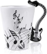 🎸 lanhong - 13.5 ounce guitar mug: the perfect gift for guitar players and musicians logo