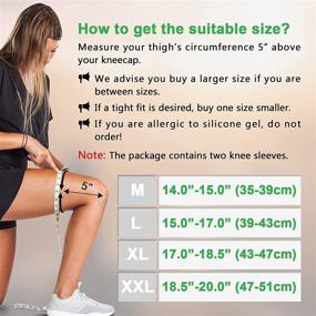 img 3 attached to 🦵 Beister Full Leg Sleeve - Knee Braces for Men and Women, Knee Compression Sleeves for Meniscus Tear, ACL, Arthritis - Joint Pain Relief and Sports Support (Pair)