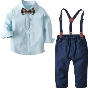 img 4 attached to 👔 Burgundy Boys' Clothing: Nwada Suspenders for Dapper Young Gentlemen