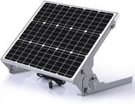 🔆 солнечный зарядный устройство sun energise 20w с защитой от воды, профессиональный солнечный зарядный регулятор mppt - зарядка 3-х этаповая - панель зарядки с тяговыми кронштейнами и набором кабелей sae - 12v логотип