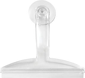 img 4 attached to 🧼 8-Inch Transparent Plastic Suction Shower Window Cleaner with Squeegee