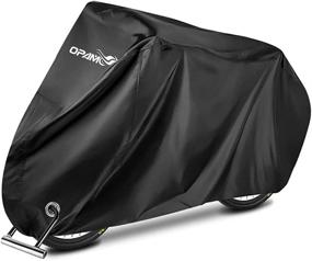 img 4 attached to 🚲 OPAMOO Bike Cover - Waterproof Outdoor Bicycle Rain Covers | Sun UV Dust Wind Proof w/ Lock Hole | Mountain Road Electric Bike