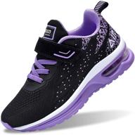 girls' lightweight sneakers - autper running shoes with athletic design logo