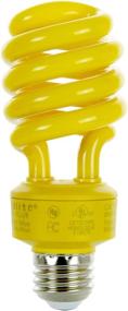 img 1 attached to 🌻 Sunlite SL24/Y 24W Spiral CFL Light Bulb, Yellow Bug Light, Medium Base (100W Incandescent Equivalent)