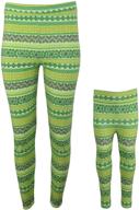 st. patrick's day clover leggings for girls' - girls' clothing logo