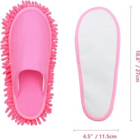 img 3 attached to Microfiber Mop Slippers Chenille Detachable Cleaning Supplies