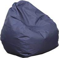 🪑 gray blue bean bag chair cover - adults & kids chair storage - lounger sack for bean bag chair - no beans included - size: 60 x 65cm / 25.59 x 29.53'' logo