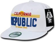 🧢 california republic plate design snapbacks by whang logo