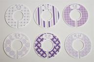 👗 purple-themed closet dividers for baby girl nursery in c134 clothing size logo