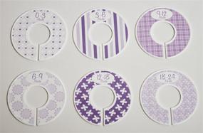 img 2 attached to 👗 Purple-themed Closet Dividers for Baby Girl Nursery in C134 Clothing Size