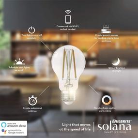 img 1 attached to 🔌 Bulbrite Solana Connected Filament Equivalent: Enhance Your Lighting Efficiency with Smart Connectivity