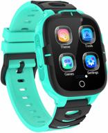 kids smart watch for boys girls - dual camera touchscreen smart watch phone for kids with sos call wearable technology logo