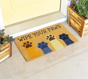 img 3 attached to Avera Products - Wipe Your Paws - Natural Coir Fiber Doormat (Anti-Slip PVC or Latex Mat Back)