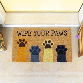 img 2 attached to Avera Products - Wipe Your Paws - Natural Coir Fiber Doormat (Anti-Slip PVC or Latex Mat Back)