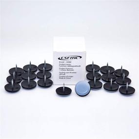 img 1 attached to 🪑 CSFMC Furniture Sliders: Round Nail On Sliding Disc, 1 Inch Base Diameter - Set of 20 PCS, Floor Protection