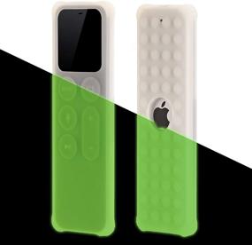 img 4 attached to 📺 BUJIDAO Glow Green Protective Case for Apple TV Siri 4K 5th / 4th Gen Remote - Silicone Cover with Anti-slip, Shock-Proof Design for Siri Remote Controller - Lightweight