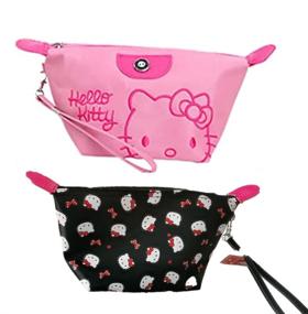 img 4 attached to 🐱 Kerr's Choice Cosmetic Bag Makeup Bag - Kitty Cat Toiletry Bag & Makeup Pouch with Kitty Design – Ideal Kitty Gift