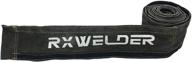 🔥 rx weld black tig welding torch cable cover: flame-resistant leather, kevlar stitched, mig/plasma cable sleeves tig cover (137'') logo