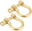 hztyyier d ring shackle brass anchor logo