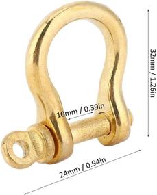 img 1 attached to Hztyyier D Ring Shackle Brass Anchor