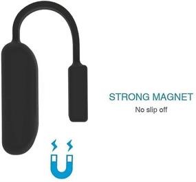 img 2 attached to 📎 EGENPLUS Silicone Clip Holder with Smart Strong Magnetic Clasp Strap for Fitbit Flex 2 - No Tracker