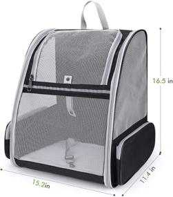 img 3 attached to 🐾 LOLLIMEOW Pet Carrier Backpack: Airline Approved and Ventilated for Travel, Hiking, and Outdoor Adventures with Dogs and Cats