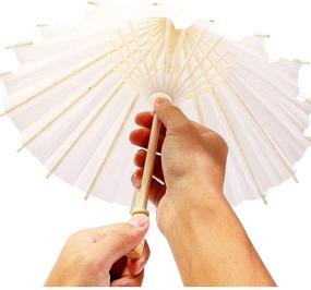 img 3 attached to 🌂 Set of 6 Juvale 15.7-inch Paper Parasol Umbrellas for Creative DIY Crafts"