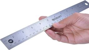 img 2 attached to 📏 Efficient and Durable: Westcott Stainless Steel Office Ruler for Precise Measurements