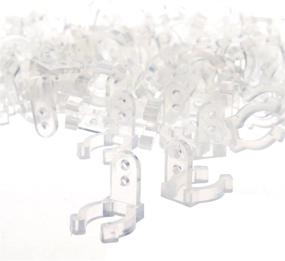 img 2 attached to 🔩 BCP 100pcs PVC LED Rope Light Wall Mounting Clips, Clear Color- Includes Screws