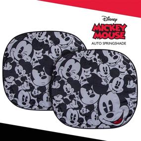 img 3 attached to 🚗 Keep Your Car Cool and Fun with Plasticolor Disney Mickey Expressions Magic Spring Sunshade – 2 Piece Set