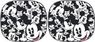 🚗 keep your car cool and fun with plasticolor disney mickey expressions magic spring sunshade – 2 piece set logo