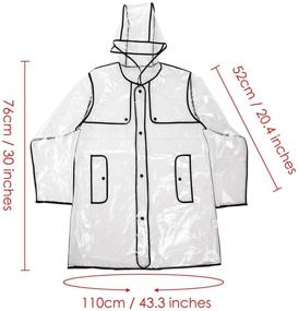 img 3 attached to Ace Select Transparent Raincoat Fashion