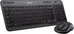 img 3 attached to Беспроводной комплект Logitech MK360 - клавиатура с 12 программируемыми клавишами и беспроводная мышь, компактная упаковка идеальна для путешествий, 3-летняя батарея.