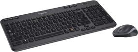 img 1 attached to Беспроводной комплект Logitech MK360 - клавиатура с 12 программируемыми клавишами и беспроводная мышь, компактная упаковка идеальна для путешествий, 3-летняя батарея.