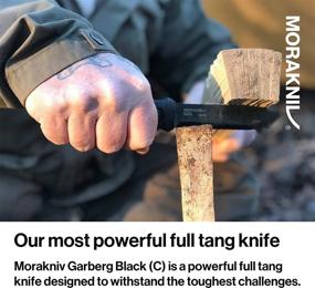 img 3 attached to High-Performance Morakniv Garberg Full Tang Fixed Blade Knife: 4.3-Inch Carbon Steel Blade