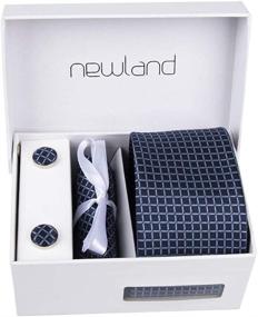 img 2 attached to Business Cufflinks Pocket Square by Newland