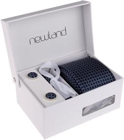 img 1 attached to Business Cufflinks Pocket Square by Newland