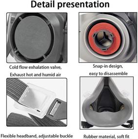 img 1 attached to 🌲 Продвинутый респиратор - Премиумный многоразовый защитный елемент для работы с деревом, полировкой и охраной труда и безопасности