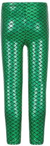 img 2 attached to Loxdonz Mermaid Stretch Leggings for Girls' Clothing