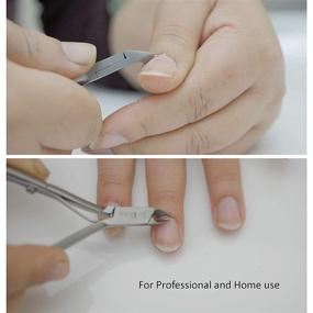 img 1 attached to 💅 IKAS Cuticle Nipper Set: Japanese Steel Scissors, Pusher & Cutter Scraper, Tweezer. Complete Professional Grooming Kit with Brown Leather Case. Perfect for Manicure/Pedicure at Home, Salon, or Travel. Ideal Gift!