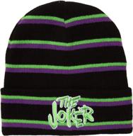 the joker beanie by 🃏 dc: unleash your inner supervillain in style! logo