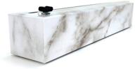 🌟 chicwrap marble refillable plastic wrap dispenser - bpa free, 250ft professional plastic wrap - convenient reusable dispenser with slide cutter logo