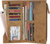 🔒 rfid blocking men's genuine leather wallet: enhancing security for wallets, card cases & money organizers logo